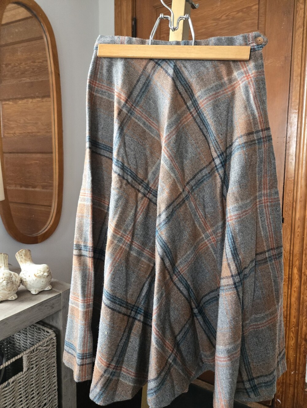 Vintage 80s NWT Wool-Blend Circle Skirt US 4